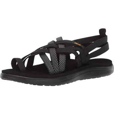 Abbildung von Teva VOYA Strappy Trekkingsandale, Damen, Größe: 41, Hera black Schuhe