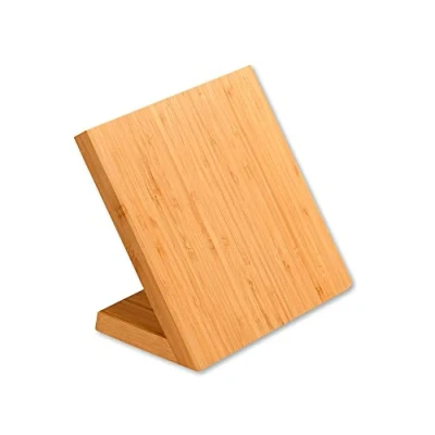 Abbildung von Kesper Messerblock, Material: Bambus, magnetisch, Maße: 23 x 13 cm, Höhe 20 Farbe: Braun 58028