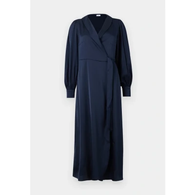 Abbildung von VILA Vienna Ravenna Ankle WRAP Dress Cocktailkleid/festliches Kleid, Damen, Größe: 34, Navy blazer