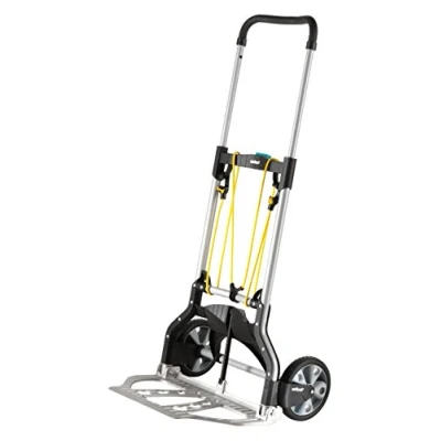 Abbildung von Wolfcraft TS 850 Transportsystem 5501000 / Komfortable &amp; klappbare Sackkarre für Lasten bis zu 100 kg/Stabiler Handkarren Getränkekisten, Blumenkübel, UVM.