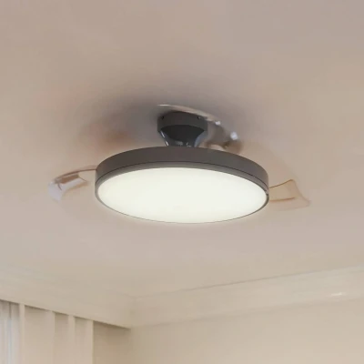Abbildung von PHILIPS Plafón LED y Ventilador de Techo Retráctil Níquel Con Mando a Distancia