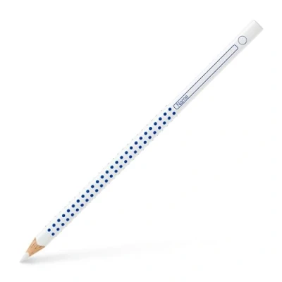 Abbildung von FABER CASTELL 113201 Farbstift Grip, für Heft und Tafel, weiß