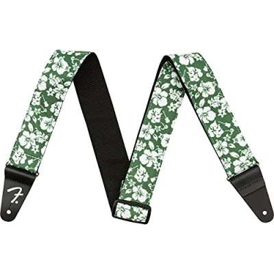 Abbildung von Fender® »HAWAIIAN GUITAR STRAP« Gitarrengurt Breite: 5cm Länge: 86 150cm Farbe: Green Floral