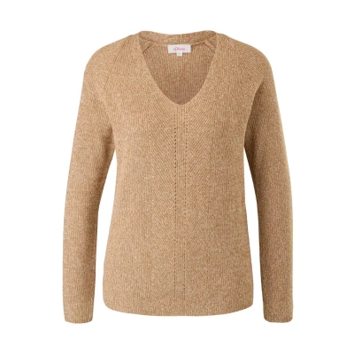 Abbildung von s.Oliver Strickpullover, Damen, Größe: 38, Braun