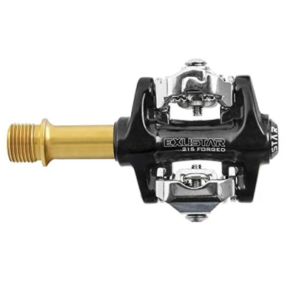 Abbildung von Exustar E PM215TI Klickpedal, schwarz/Gold