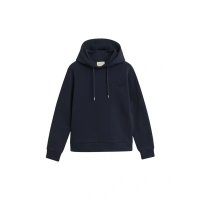 Abbildung von GANT REG Tonal Shield Sweatshirt, Damen, Größe: Small, Evening blue