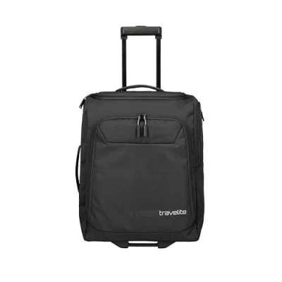 Abbildung von Travelite Trolley Reisetasche mit Rollen klein, Kick Off, praktischer Boardcase Handgepäck für Urlaub und Sport, 55 cm, 44 Liter