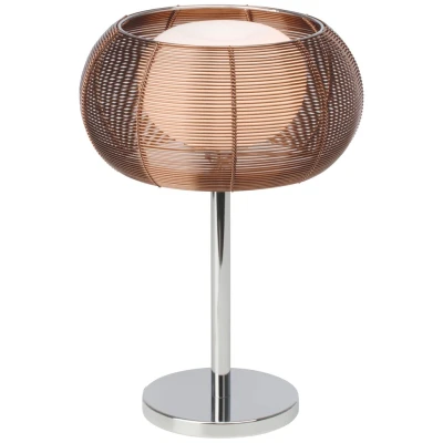 Abbildung von Brilliant Tischleuchte »Relax«, 1 flammig, Leuchtmittel G9 ohne Leuchtmittel, Tischlampe bronze/chrom