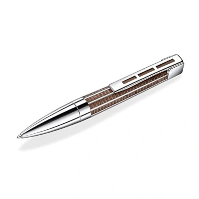 Abbildung von STAEDTLER J.S. Princeps Drehkugelschreiber, europäisches Schwarznussholz, M, schwarz, 9PT320M 9, 1 Stück (1er Pack)