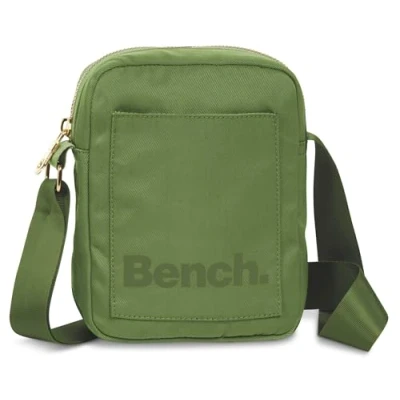 Abbildung von Bench City Girls Damen und Herren Mini Bag Umhängetasche Tasche Handtasche Schultertasche Crossbody Tasche, kaktusgrün, 19 x 14 5 cm