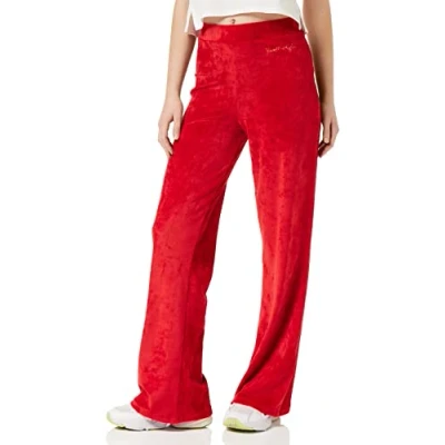 Abbildung von KENDALL &amp; KYLIE Damen K&amp;K W Velour HIGH Rise Flare Pants KKW3711720 Hose, Bloody RED, S