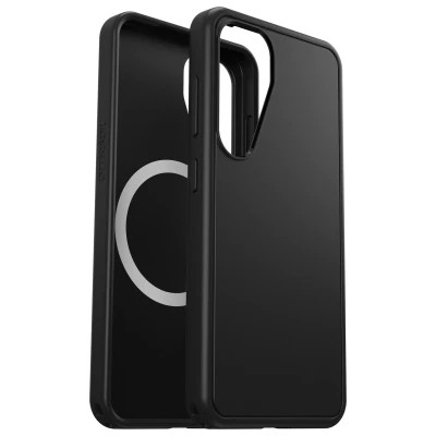 Abbildung von OtterBox Symmetry Kunststoff Back Cover Schwarz Magnetisch Samsung Galaxy S25