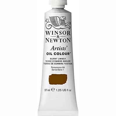 Abbildung von Winsor &amp; Newton 1214076 Artists Ölfarbe 37ml Tube, Künstler mit höchstmöglicher Pigmentierung, höchste Lichtechtheit Umbra gebrannt