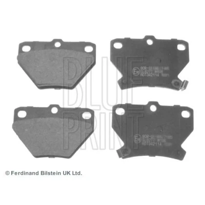 Abbildung von BLUE PRINT ADT342114 Bremsbelagsatz Hinterachse mit akustischer Verschleißwarnung TOYOTA: Corolla IX Hatchback, Yaris I Prius II Liftback