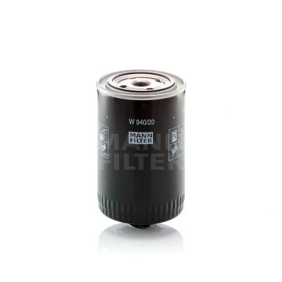 Abbildung von MANN FILTER W 940/20 Ölfilter 3/4 16 UNF mit zwei Rücklaufsperrventilen Anschraubfilter AUDI: A4 B5 Saloon, A6 C4 Avant