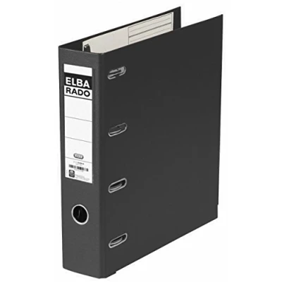 Abbildung von Elba Doppelordner A4, rado plast, 2 x A5 quer, 7,5 cm breit, schwarz
