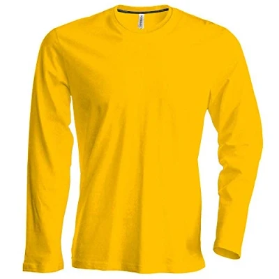 Abbildung von Herren T Shirt langarm von notrash2003 (M, Gelb)