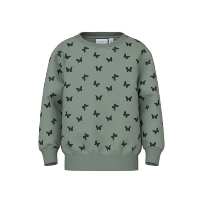 Abbildung von Name it Nmfdavina Sweatshirt für Kinder, Größe: 98, Green