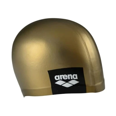 Abbildung von Arena Unisex Moulded Silicone Swimming Cap for Men and Women Badekappe, gold, Tu EU