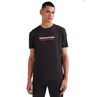 Abbildung von Tommy Hilfiger Nachtwäsche Shirt Black, Herren, Größe: Large, Black