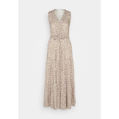 Abbildung von Lascana Tropfen Maxikleid, Damen, Größe: 46, Taupe creme