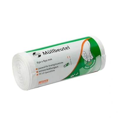 Abbildung von Müllbeutel DEISS FIRST PLUS weiß 70 L, 40 er Pack