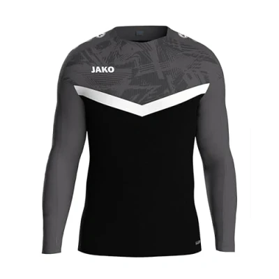 Abbildung von JAKO Iconic Langarmshirt, Herren, Größe: 56, Schwarz/anthrazit