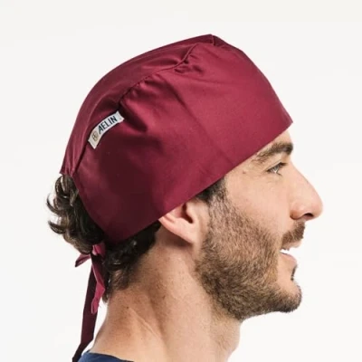 Abbildung von Op Hauben, Zahnärzten, Tierärzten, Medizinischem Personal kurze Haar (Bordeaux)
