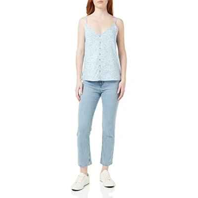 Abbildung von ONLY Onlastrid Singlet Top Chambray blue lone, Damen, Größe: 34, lone
