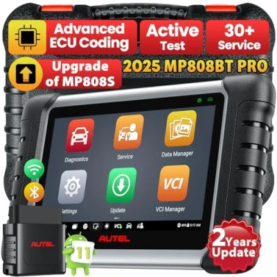 Abbildung von Autel MaxiPRO MP808BT PRO, 2 Jahre Kostenloses Update [im Wert von 650], 2024 Neueres Upgrade MS906BT MP808S MP808, ECU Codierung, Bidirektionale Steuerung, 31+ Dienst, Android 11.0