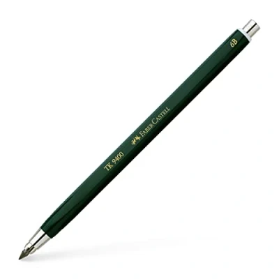 Abbildung von FABER CASTELL 139406 Fallminenstift TK 9400, Minenstärke: 3,15 mm, Härtegrad: 6B, Schaftfarbe: grün