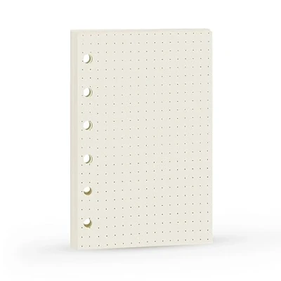 Abbildung von A7 Dotted Design Planner Refill 6 Holes Notebook Binder Refills, Dot Matrix Inserts for Filofax 100gsm Paper Pocket Size, 4.84 x 3.23&#039;&#039;, Harphia