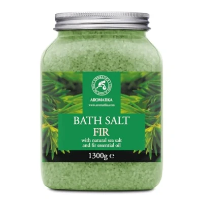 Abbildung von Badesalz Fichte 1300g Meersalz mit Natürlichem Ätherischen Fichtennadelöl Baden Körperpflege Schönheit Entspannung Aromatherapie Weihnachtsbaumduft