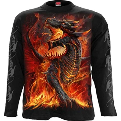 Abbildung von Spiral Draconis Langarmshirt Schwarz L