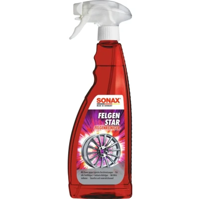 Abbildung von SONAX FelgenStar (750 ml) säurefreier Felgenreiniger zur effektiven Reinigung von Stahlfelgen &amp; lackierten Aluminiumfelgen, Art Nr. 02274000