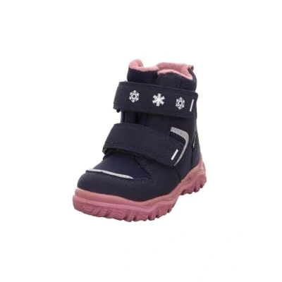 Abbildung von Superfit Jungen Mädchen HUSKY1 warm gefütterte Gore Tex Schneestiefel, BLAU/ROSA 8010, 19 EU