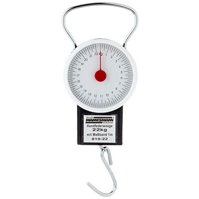 Abbildung von Mannesmann 819 22Federwaage bis 22kg, mit Maßband