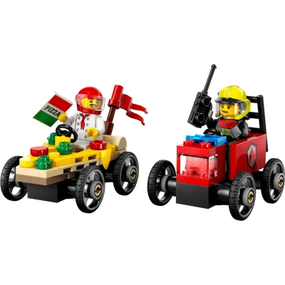 Abbildung von LEGO City 60458 Pizzalieferwagen vs. Löschauto