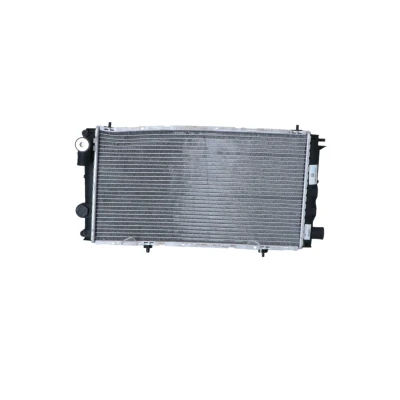 Abbildung von NRF 58957 Kühler, Motorkühlung Aluminium 530 286 32 mit Anbauteilen Kühlrippen gelötet