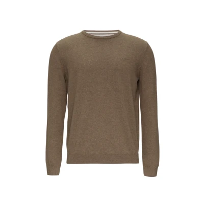 Abbildung von s.Oliver MIT Logostickerei Strickpullover, Herren, Größe: Small, Hellbraun