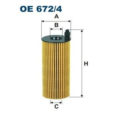 Abbildung von FILTRON OE 672/4 Ölfilter Filtereinsatz BMW: 1 Hatchback, 4 Gran Coupe, 3 Touring, TOYOTA: RAV4 IV Off Road, Auris Estate, Hatchback