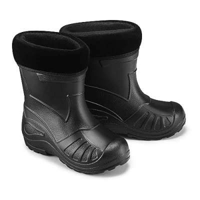 Abbildung von ESTRO Regenschuhe Kinder Gummistiefel Jungen Regenstiefel Gefütterte Winter Mädchen K050 (35 EU, Schwarz)