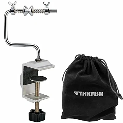 Abbildung von THKFISH Schnurspulgerät mit Klemme Handhaspel Angelschnur Spool Spooler System Klammer A Kurzer Line