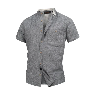 Abbildung von Indicode Jeans HEMD Kurzarm Inhelmer Hemd, Herren, Größe: XXL, Black