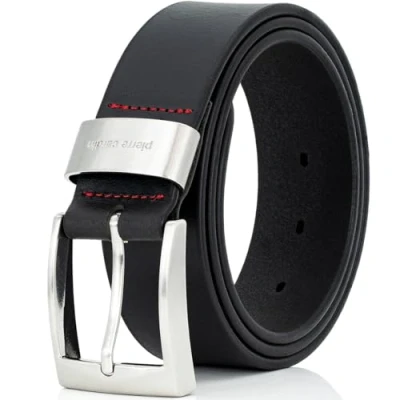 Abbildung von Pierre Cardin Gürtel Herren, Premium Echtleder Herren 40 mm breit, Herrengürtel aus Vollrindleder schwarz, Größe/Size:100, Farbe/Color:braun