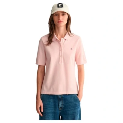 Abbildung von GANT SLIM Shield Poloshirt, Damen, Größe: Medium, Faded pink