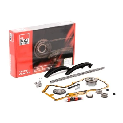 Abbildung von FAI AutoParts TCK211VVT Steuerkettensatz mit Dichtungen, Zahnrädern Simplex, Kette geräuscharm VOLKSWAGEN: Polo V Hatchback, GOLF 5, 6