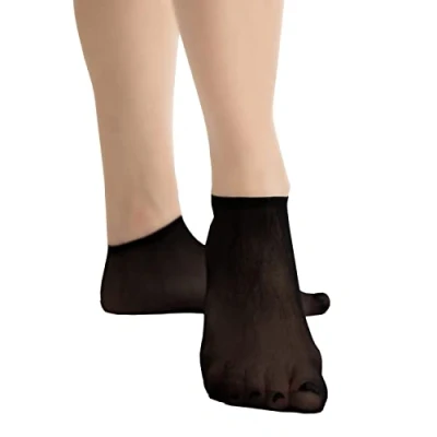 Abbildung von Pedsox, 100 Stück Einweg Hygienesocken zum Testen von Schuhen, Unisex, Einheitsgröße, Schwarz