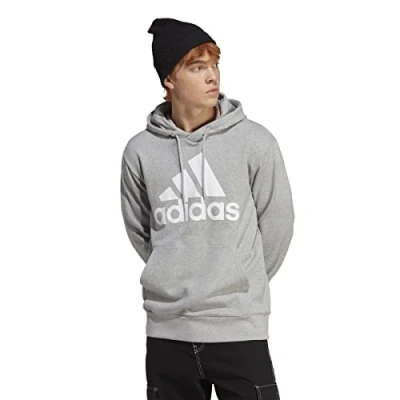 Abbildung von adidas Sportswear Essentials Kapuzenpullover, Herren, Größe: Large, Medium grey heather