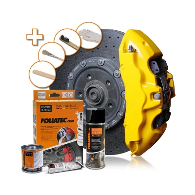 Abbildung von FOLIATEC 2161 Bremssattellack Spraydose 400, 125, 50 gelb